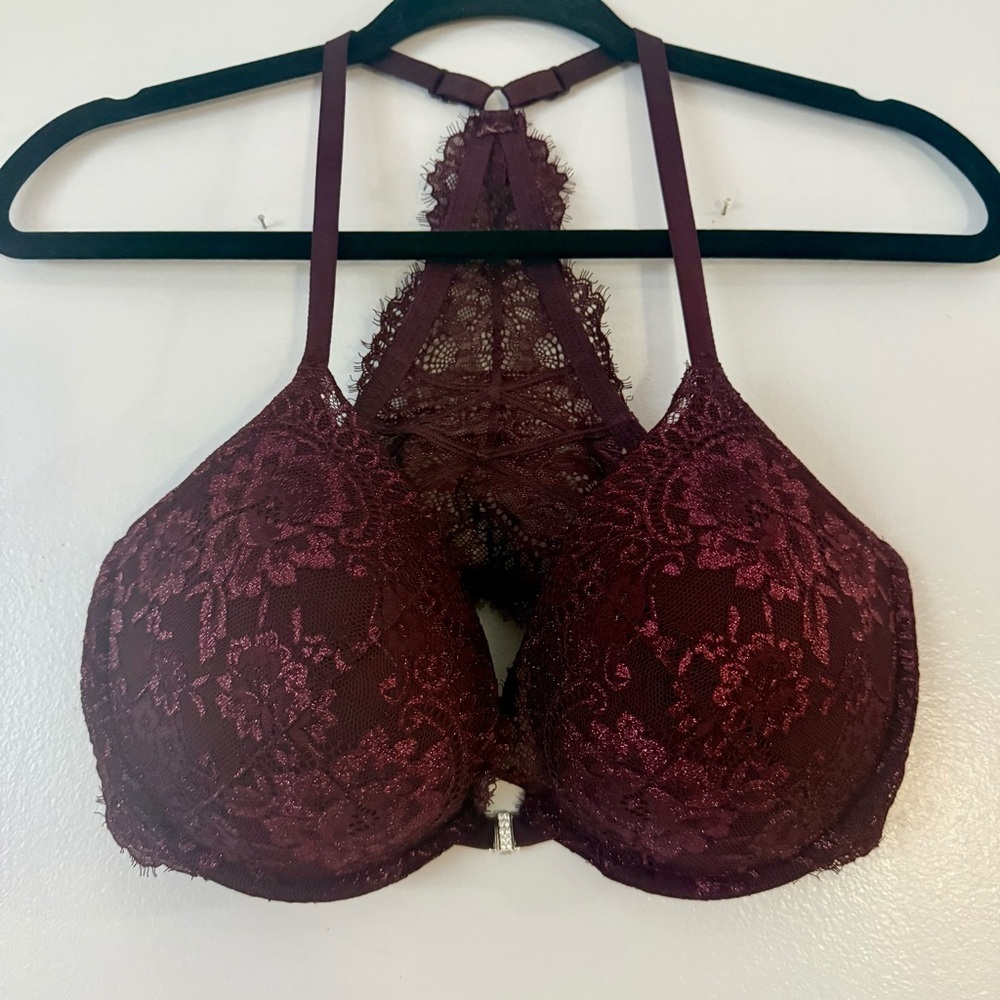 💥La Senza Deep Burgundy Lace Bra